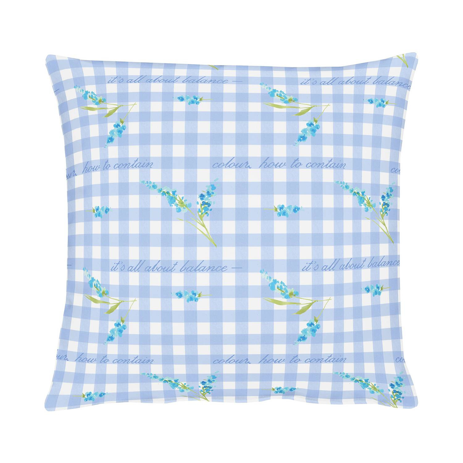 home24 Kussensloop Happy Easter III blauw katoen 49 x 49 cm
