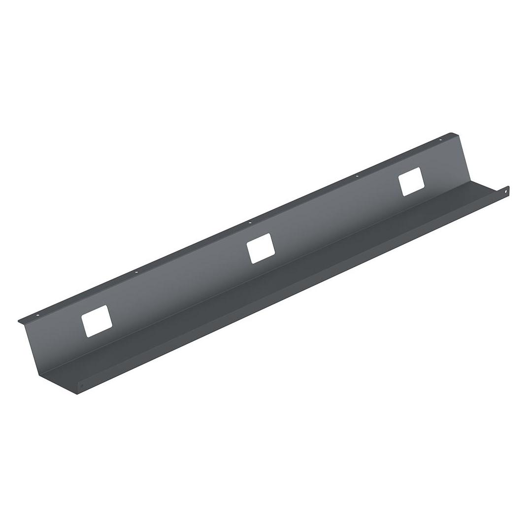 Hettich Kabelwanne Fixed Schwarz 85x1100x150 mm (228812)