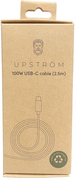 Upström Cirkulär 100w Usb-C Til Usb-C Kabel, 2,5m