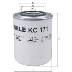 Kraftstofffilter MAHLE KC 171