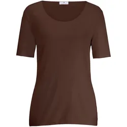 Rundhals-Shirt langem 1/2-Arm Peter Hahn braun, 40