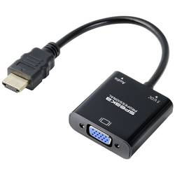 SpeaKa Professional SP-10352148 HDMI / VGA Adapter [1x HDMI® - 1x VGA] Schwarz 0.15 m