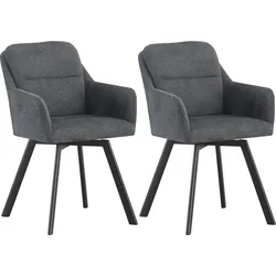 MID.YOU Stuhl 2er-Set SOPHIE - B/H/T ca. 53.00x87.00x62.00