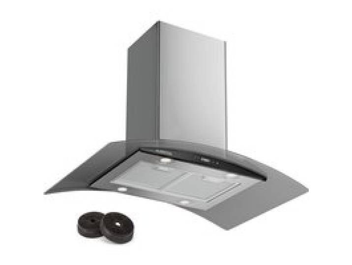 Klarstein Colette Hotte aspirante îlot 90cm 601 m³/h Classe A - inox argent