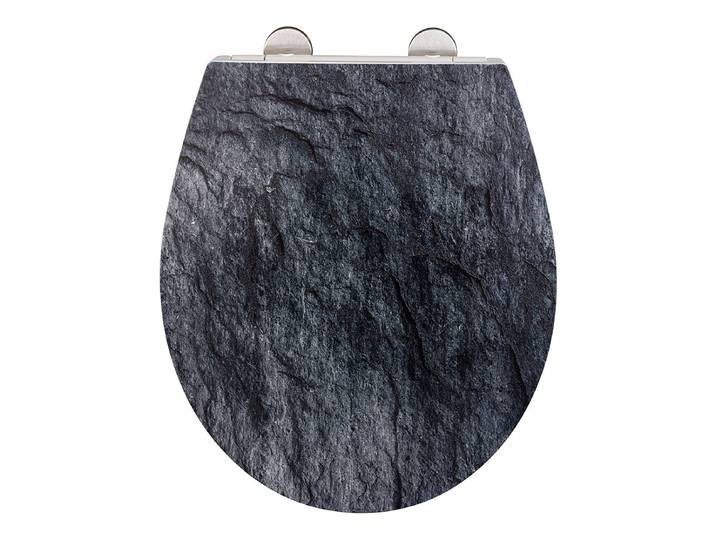 Siège WC Slate Siège WC : duroplast Fixation : acier inoxydable Multicolore 38 x 45cm