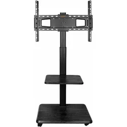 myWall my Wall TV Stand Height-adjustable And Swivelling 3277 81196cm Swivels 70 up to 40 Kg 6-position (45 kg, 32" - 75"), TV Ständer, Schwarz
