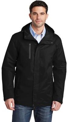 Port Authority J331 All-Conditions Jacket in Black size XS   Polyester