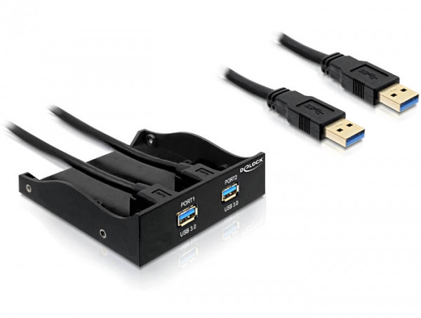 Delock USB 3.0 frontpaneel met 2 poorten