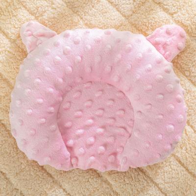 Happy Pet Pantry Cozy U Shaped Plush Dog Bed For Small & Toy Breeds Warm Sleep Comfort pink