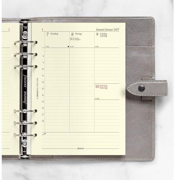 Filofax 2027 Refill   A5   Uge   Højformat