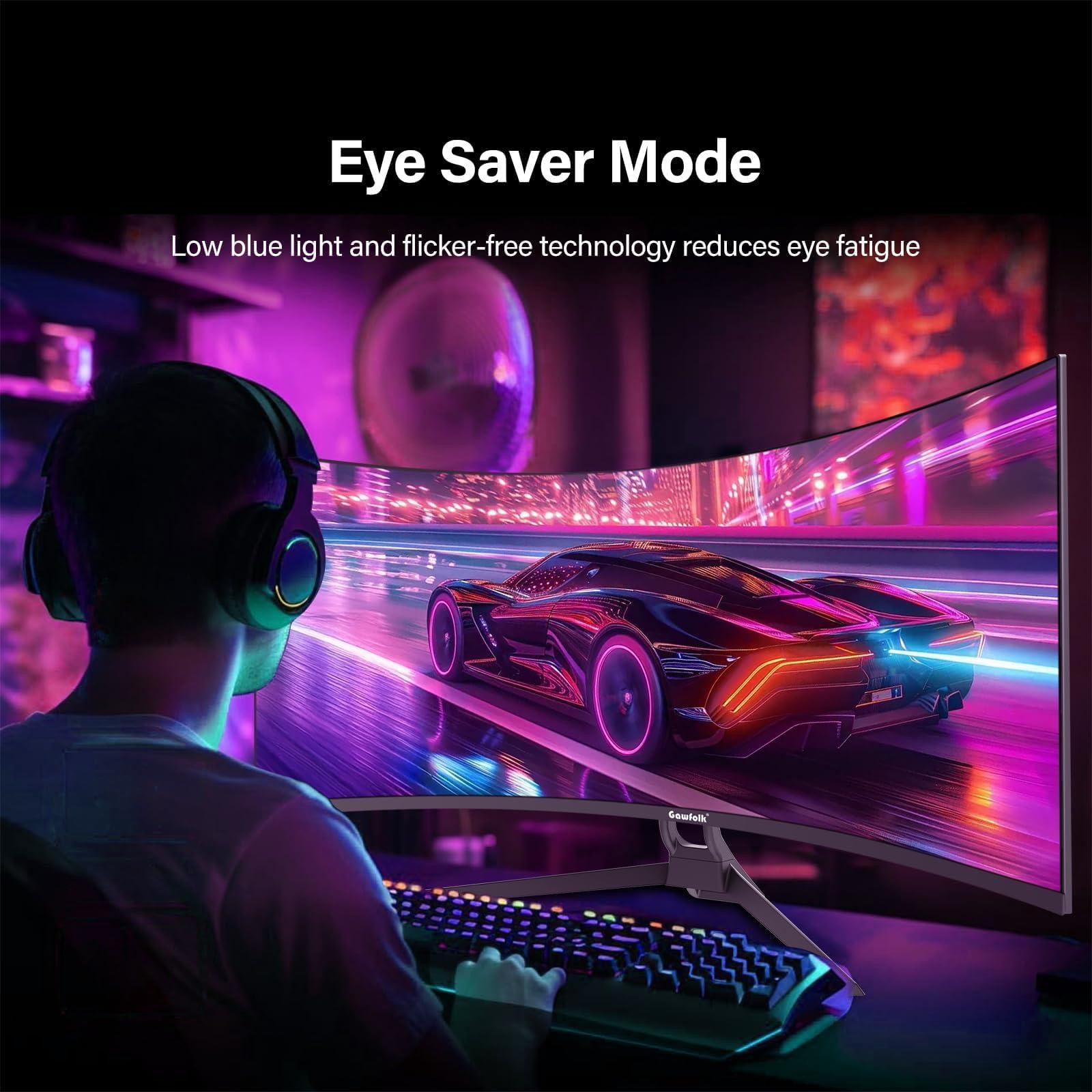 Selius Curved Gaming Monitor - 34 Inch Ultrawide - UWQHD 3440x1440 - 165 Hz - Mat Scherm - AMD FreeSync