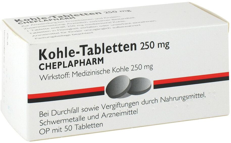 Kohle-Tabletten 250mg 50stk