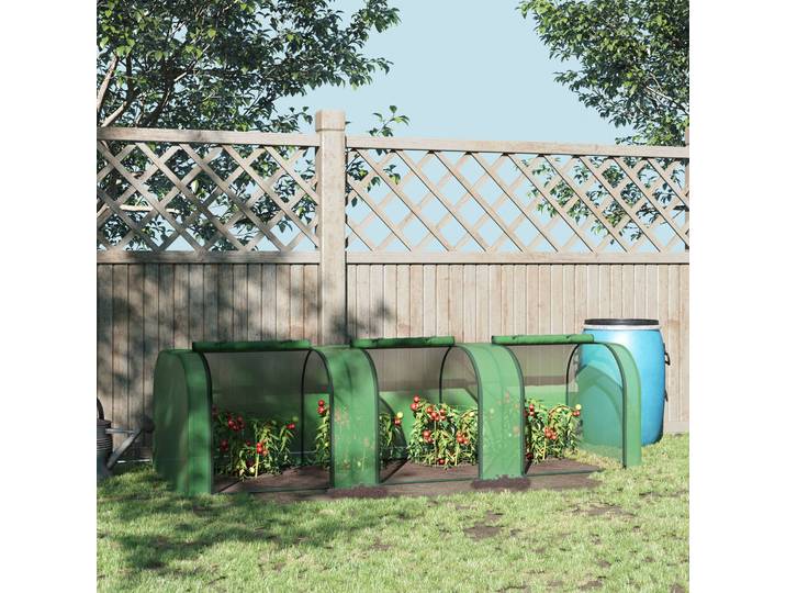 Outsunny Mini Serre Jardin 3x1m Acier PE Anti-UV Vert