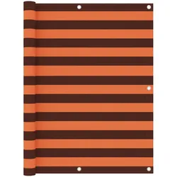 Helloshop26 - Balkon-Sichtschutz 120 x 400 cm orange-braunes Oxford-Gewebe 02_0010314