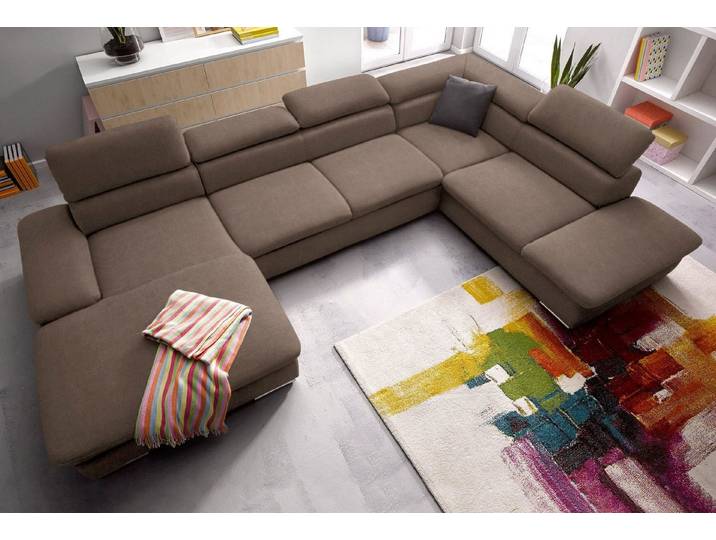 sit&more Wohnlandschaft Alcatraz U-Form, wahlweise mit Schlaffunktion