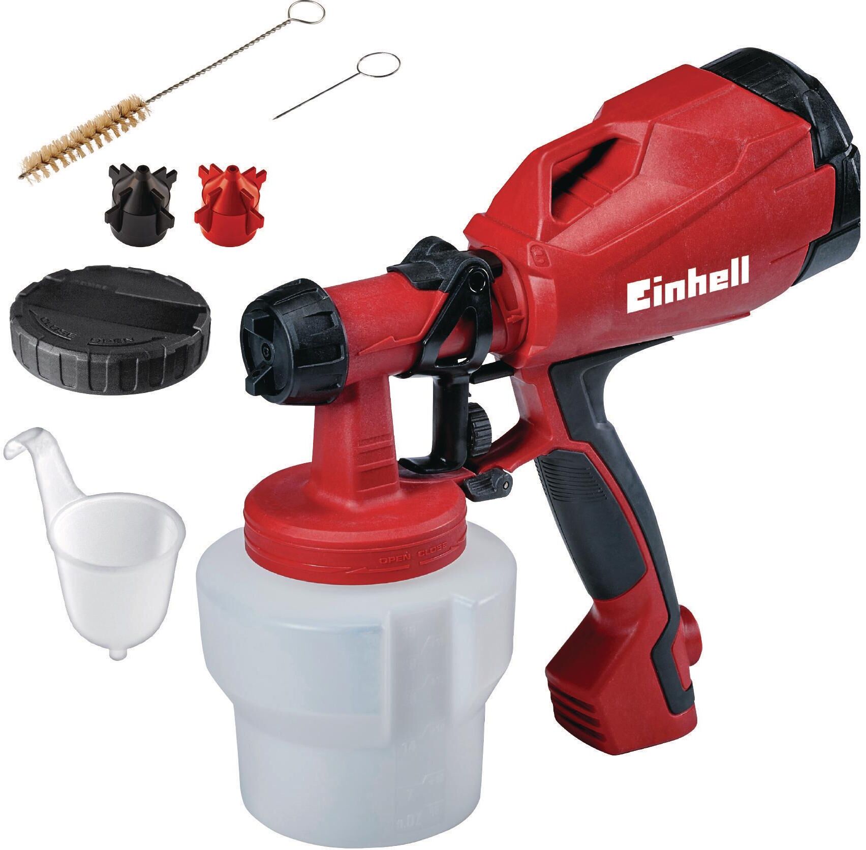 Farbsprühgerät EINHELL "TC-SY 500 P", rot, B:12,5cm H:25,5cm T:27,6cm, Kunststoff, Farbsprühgeräte, Farbsprühgerät rot Einheitsgröße