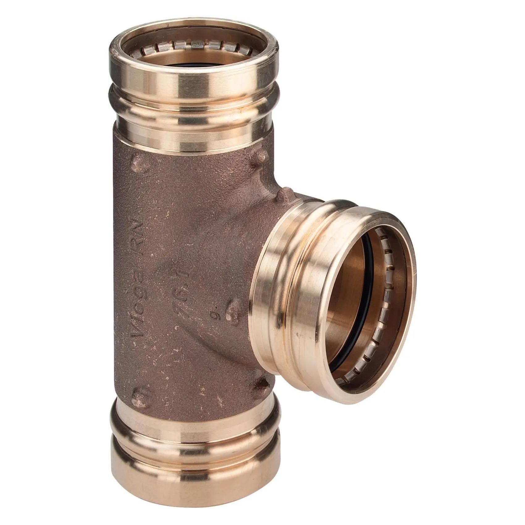 Viega Sanpress XL T-stykke 88,9 x 54 x 88,9 mm rødgods (T-Verbindung) (354404)