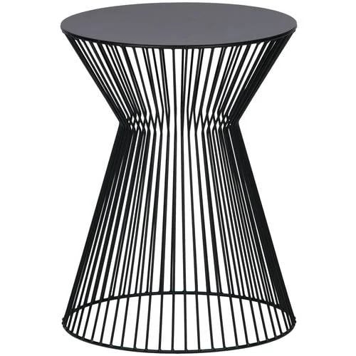 WOOOD Suus Bijzettafel - Metaal - Zwart - Hoogte: 46 cm, Diameter: 35 cm