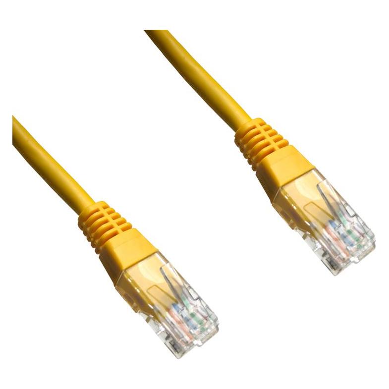 Datacom patch cord UTP cat5e 0,5M yellow (UTP, CAT5e, 0.50 m) (50271655)