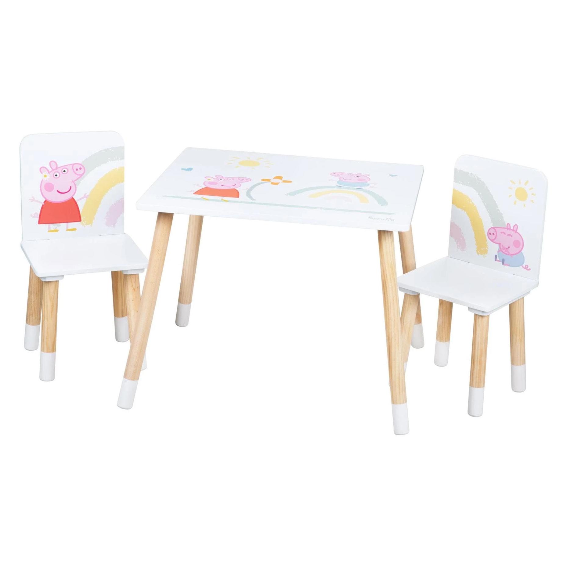 Roba Kindersitzgruppe Peppa Pig (Kinderstuhl, Kindertisch) (450019PP1)