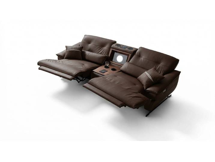 Xlmoebel Sofa Relax Multimedia Couch mit LED und verstellbaren Funktionen, 2-Sitzer Sofa 1 Teile, Made in Europa