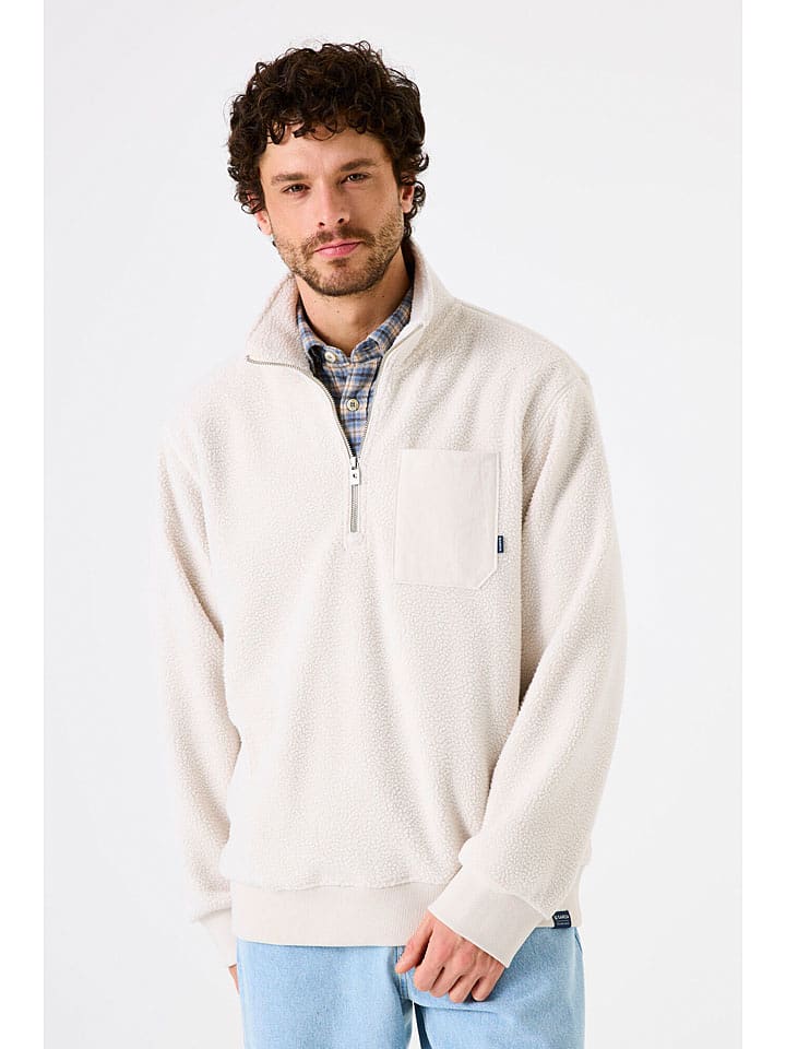 Garcia Pleecepullover in Creme - L