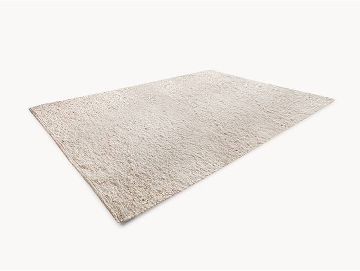 Schurwollteppich Terra - 60x120 cm - hellbeige