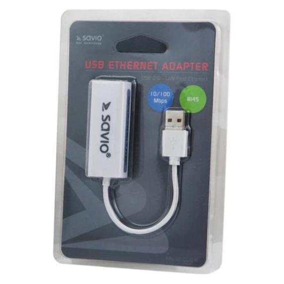 Savio CL-24 cable gender changer USB RJ-45 Weiss (USB 2.0) (cl-24)