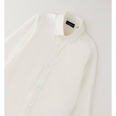 Businessshirt SARABANDA "BOY LONG SLEEVED SHIRT", Jungen, Gr. 128, optical weiß, 98% Baumwolle, 2% Elastan, Shirts