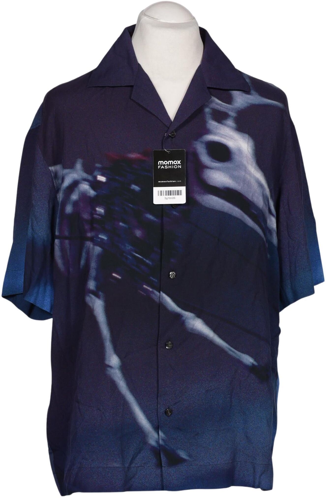 Hugo by Hugo Boss Herren Hemd, Blau, Gr. L, Viskose - Second Hand