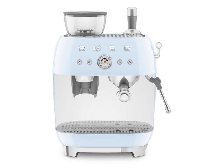 Smeg Espressomaschine, Pastellblau, Metall, 2.4 ml,250 g, 33.4x44.3x43.0 cm, Kochgeschirr, Küchengeräte, Kaffeemaschinen & Milchschäumer
