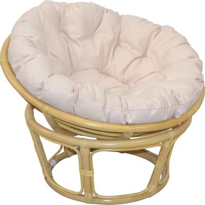 Rattanstuhl HOME AFFAIRE "Papasansessel", beige (naturfarben), 110cm, Kissenbezug 100% Polyester;Kissen mit Vliesfüllung, Stühle, Rattanstuhl, aus geflochtenem Rattan, in verschiedenen Größen (80-110 cm)