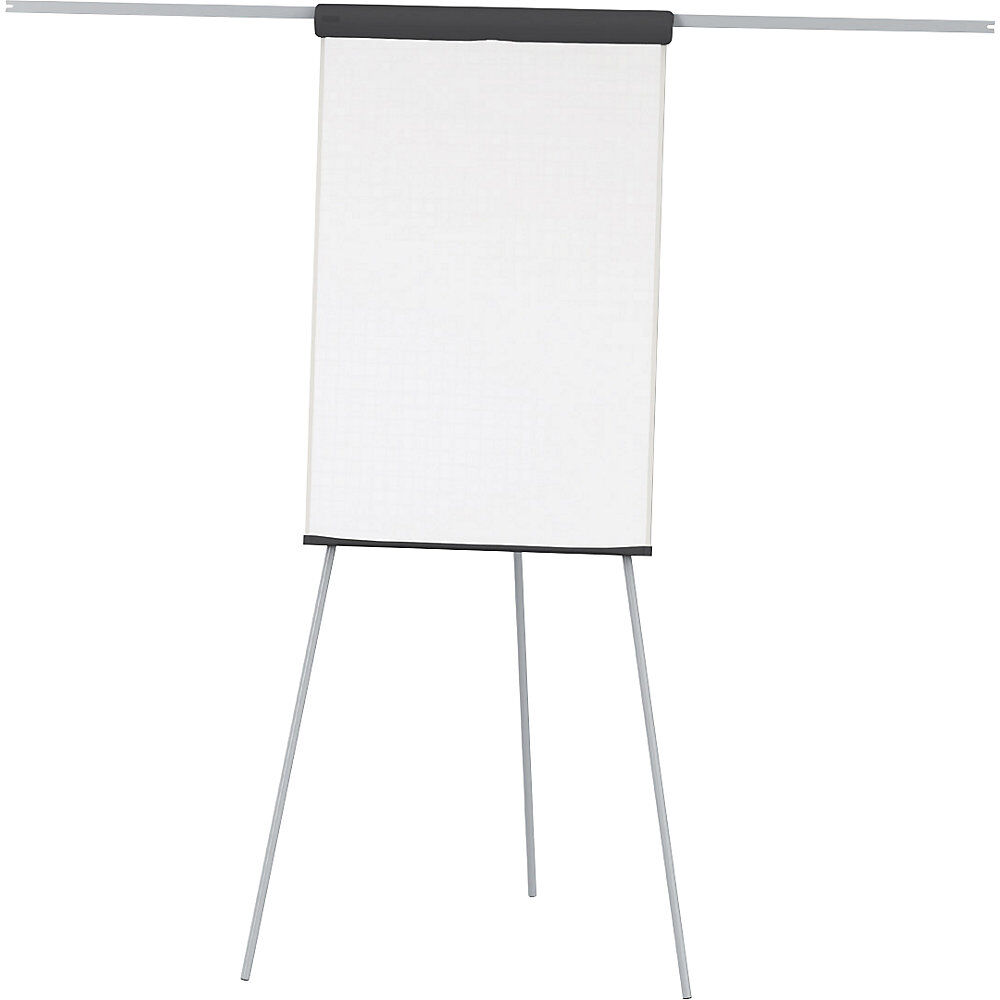 Flipchart, dreibeinig, Höhe 1860 mm, mit 2 Papierhaltern, weiß MAUL