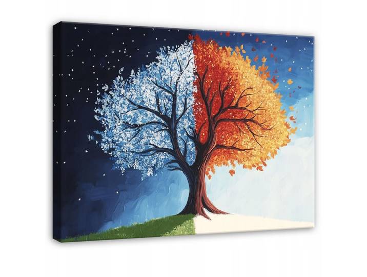 LEINWANDBILD Abstrakt Baum Bunt Modern 100x70