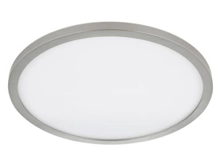 GLOBO LED-Deckenleuchte - Ø 42 cm - Nickelfarben - Weiß - Kunststoff - dimmbar