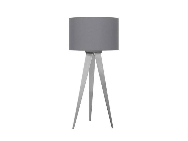 Tischlampe Tripod Nickelfarben mit Kippschalter