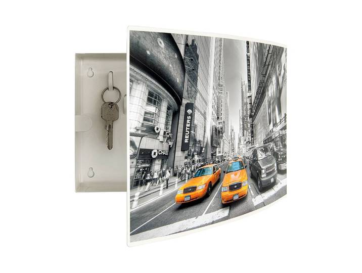 Boîte à clefs City New York 28 x 19 x 7cm Multicolore