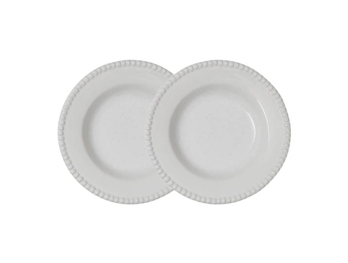 PotteryJo Assiette creuse Daria Ø26 cm Lot de 2 Cotton white shiny