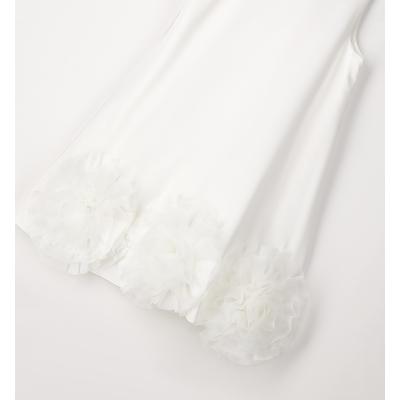 Sommerkleid SARABANDA "GIRL DRESS", Mädchen, Gr. 116, EURO-Größen, weiß (sanftes weiß), 100% Polyester, Kleider Sommerkleid