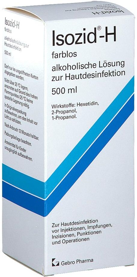 Isozid - H farblos zur Desinfektion der Haut 500ml
