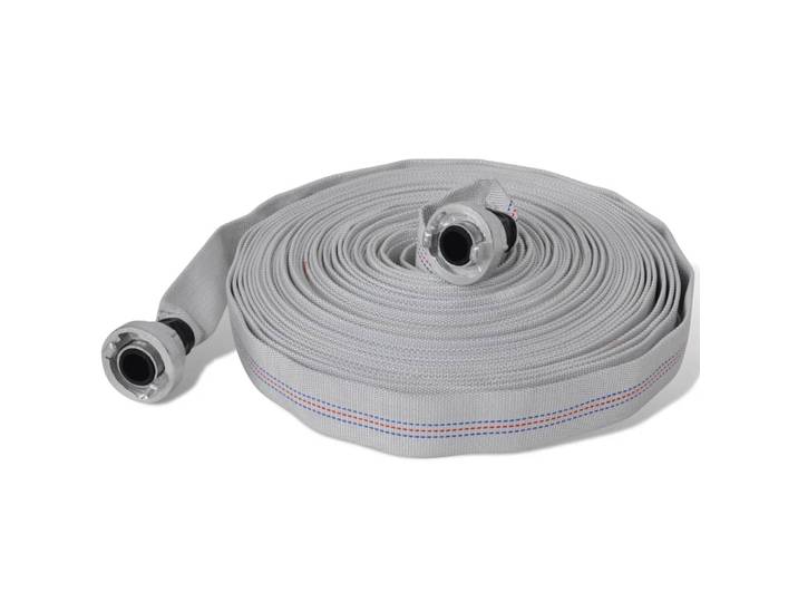 vidaXL Feuerwehrschlauch Flachschlauch 20 m D-Storz Kupplungen 1 Zoll