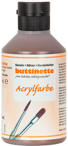 buttinette Acrylfarbe in verschiedenen Farbtönen, 250 ml
