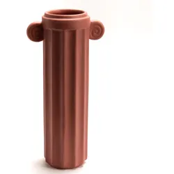 Säulenvase Terrakotta 31 cm - Rot Rund Amadeus Steinzeug 15.6x9.5 cm