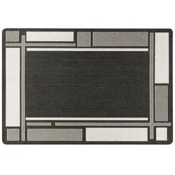 Peyer Syntex Teppich Smilla Bordüre anthrazit 80 x 150 cm
