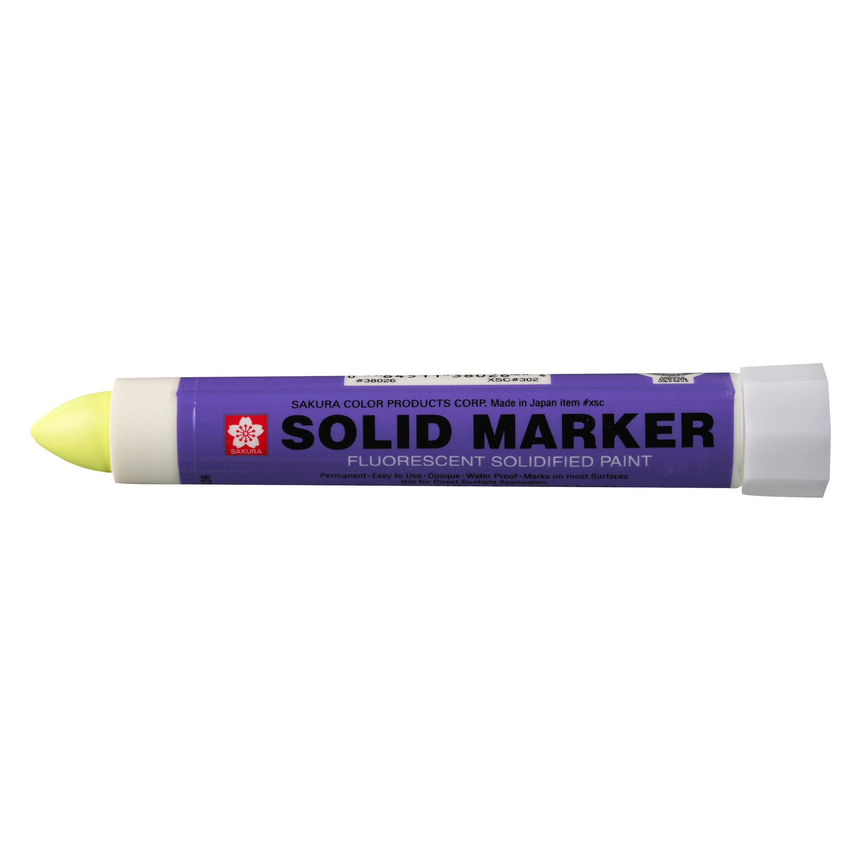 Sakura Industriemarker Solid Marker Original, fluo-gelb (XSC302RT)