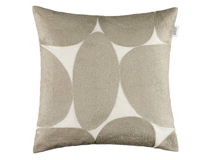 Dekokissen Pebble , beige (beige, gemustert), B:45cm L:45cm, Mischgewebe, SCHÖNER WOHNEN-KOLLEKTION, Dekokissen_Sitzkissen_Kissenhüllen, Dekokissen, aus hochwertigen Naturfasern
