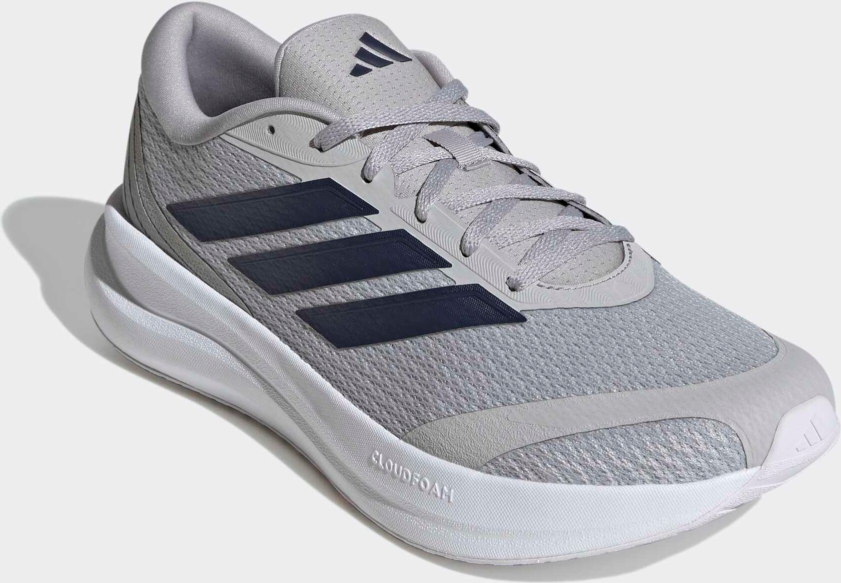 Laufschuh ADIDAS PERFORMANCE "RUNFALCON 6 CLOUDFOAM", Herren, Gr. 46, grau two, dunkelblau, core schwarz, Synthetik, Textil, Schuhe Laufschuh grau two, dunkelblau, core schwarz 46