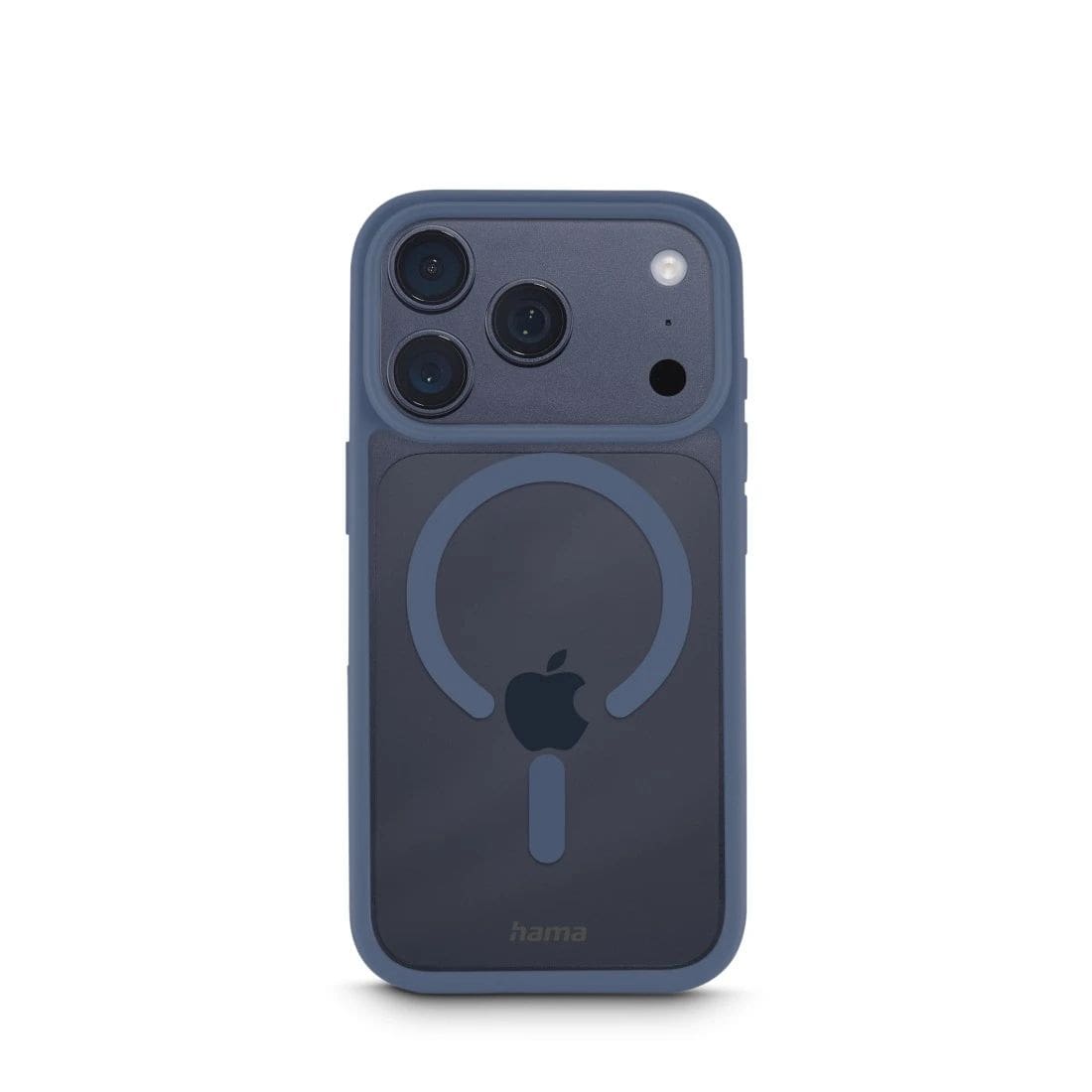 Hama 232426 Frame Protect Cover für iPhone 17 Pro (Transparent, Blau) 00232426
