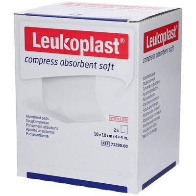 Leukoplast compress absorbent soft steril 10x10cm 25x1 St Kompressen
