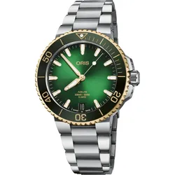 Oris Aquis Date Calibre 400 41,5mm Calibre 400" 01 400 7769 6357-07 8 22 09PEB" - grün,silber - 41,5mm